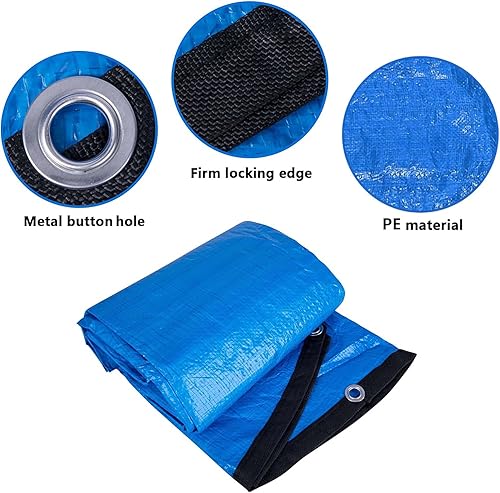 Miniatura 3 de DECOHS Protector de cubierta de piscina antipolvo de 15 pies, cubierta solar para piscinas de marco redondo, cubierta de piscina inflable redonda,