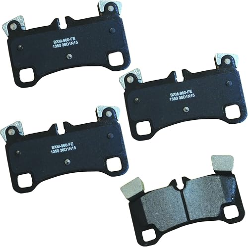 Vista 279 de Bendix Premium SBM8 - Pastillas de freno semimetálicas Premium para modelos seleccionados Buick Special, Camaro, Corvette, Phaeton, Olds F85, Vista