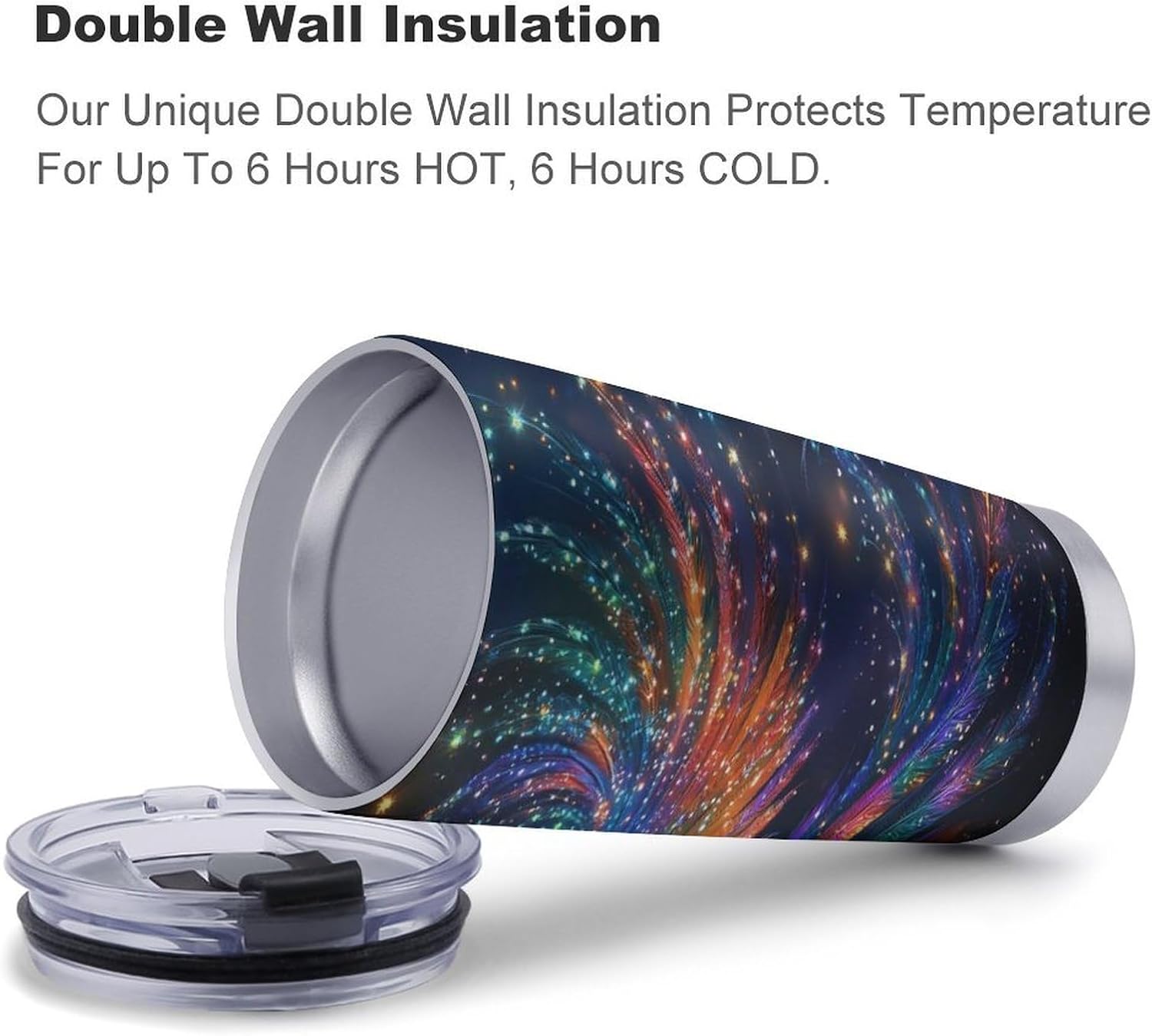 Beautiful Phoenixes Travel Coffee Mug Stainless Steel Insulated Tumbler Water Bottle Tea Cup for Home Office