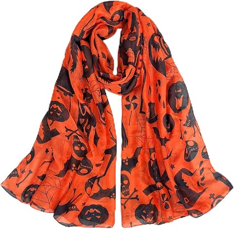CYian Women's Floral Printed Long Scarf - Lightweight Fashion Shawl Wrap for Fall & Winter