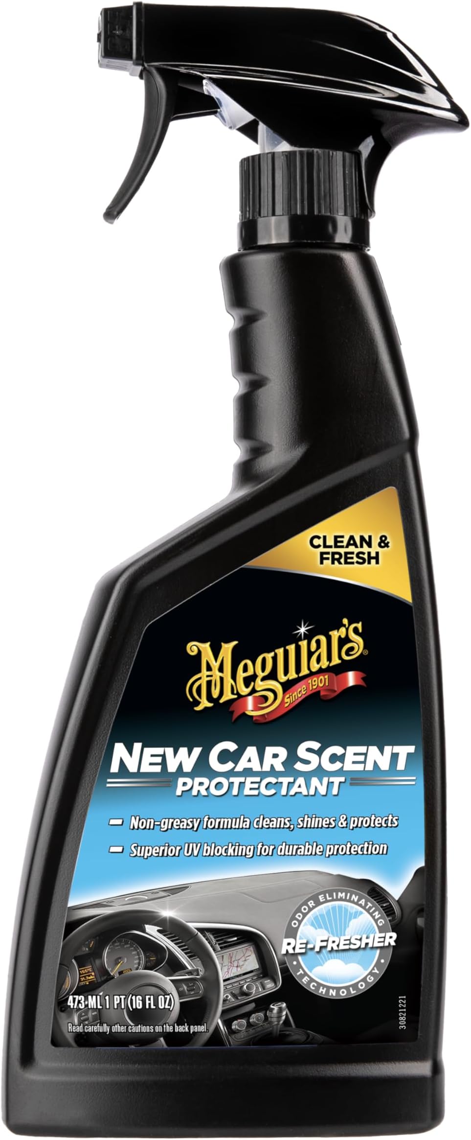 Meguiar's G4216EU New Car Scent Interior Dash & Trim Protectant 473ml. Cleans, shines & protects