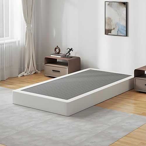 Miniatura 12 de Base de somier de 7 pulgadas tamaño king, base de colchón de metal resistente de 3000 libras, fácil montaje sin herramientas, sin ruido 7 pulgadas