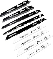 Vista 3 de Yaxa Basics Juego de hojas de sierra recíproca de acero al cromo vanadio con bolsa organizadora, compatible con plástico, 32 piezas, blanco y negro