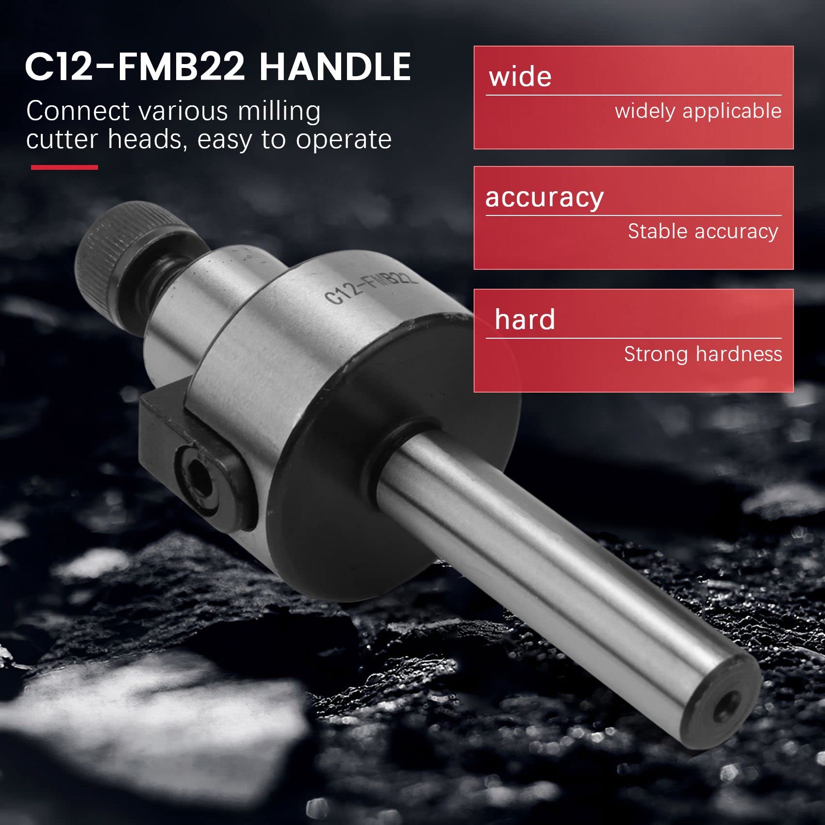 C12 FMB22 + 400R Rechter Schulter Stirn FräSer 50Mm + 10 StüCke APMT1604 Platten mit SchlüSsel für FräS Werkzeug