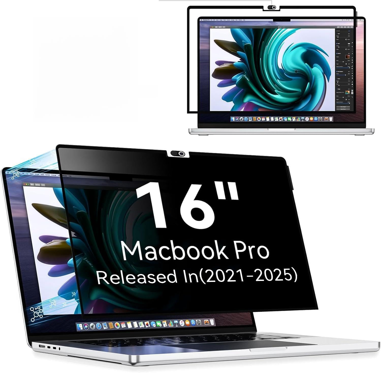 Filtre de Confidentialité MacBook Pro 16 Pouces 2021-2026 M1 M2 M3 M4 M5 Anti Espion Lumière Bleu