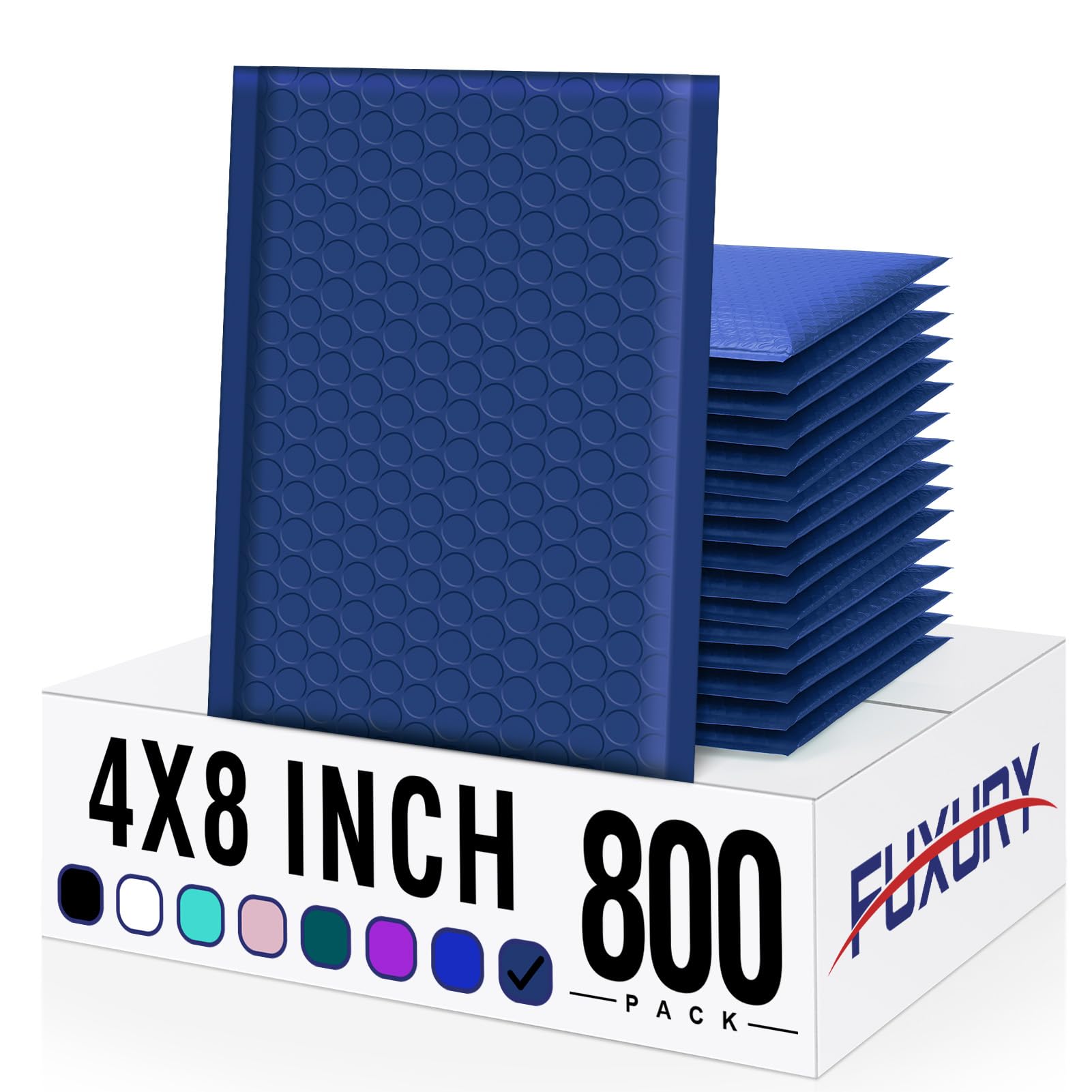 Fuxury Bubble Mailers 4x8 Inch 800 Pack Padded Envelopes Self Seal Bulk