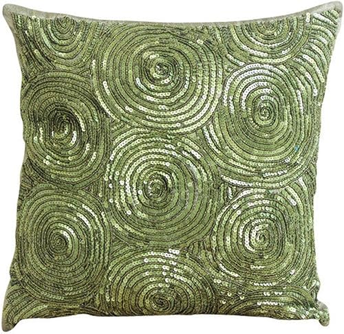 Miniatura 10 de The HomeCentric Funda de almohada dorada para sofá, funda de almohada geométrica moderna, 12 x 12 pulgadas (11.8 x 11.8 in), funda de almohada