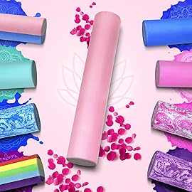 Yes4All EVA Firm Foam Roller for Back - Round Roller for Exercise, Yoga & Pilates 12/18/24/36 inch