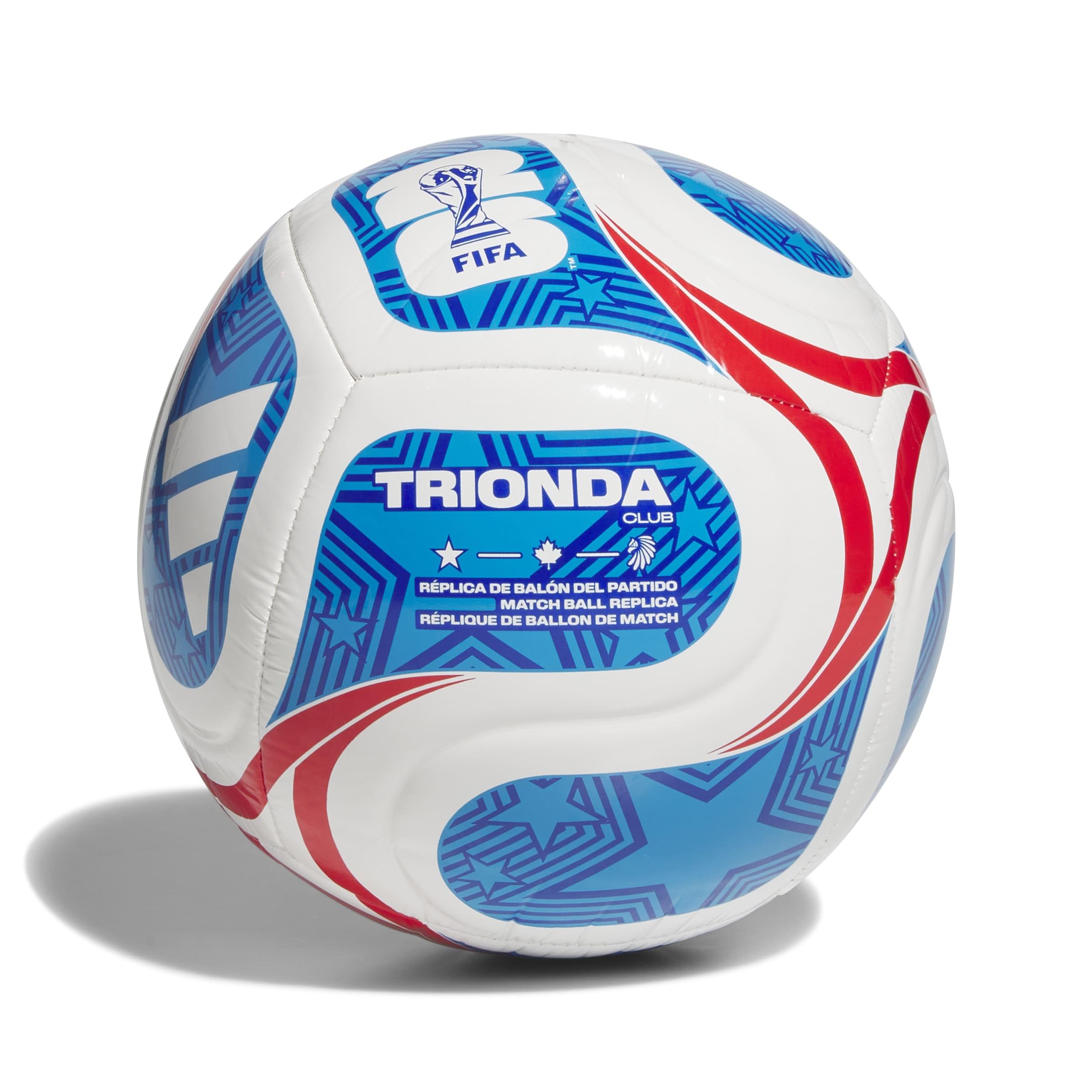 adidas Unisex-Adult World Cup Club USA, White/Team Royal Blue/Solar Blue/Vivid Red, 5 - 2