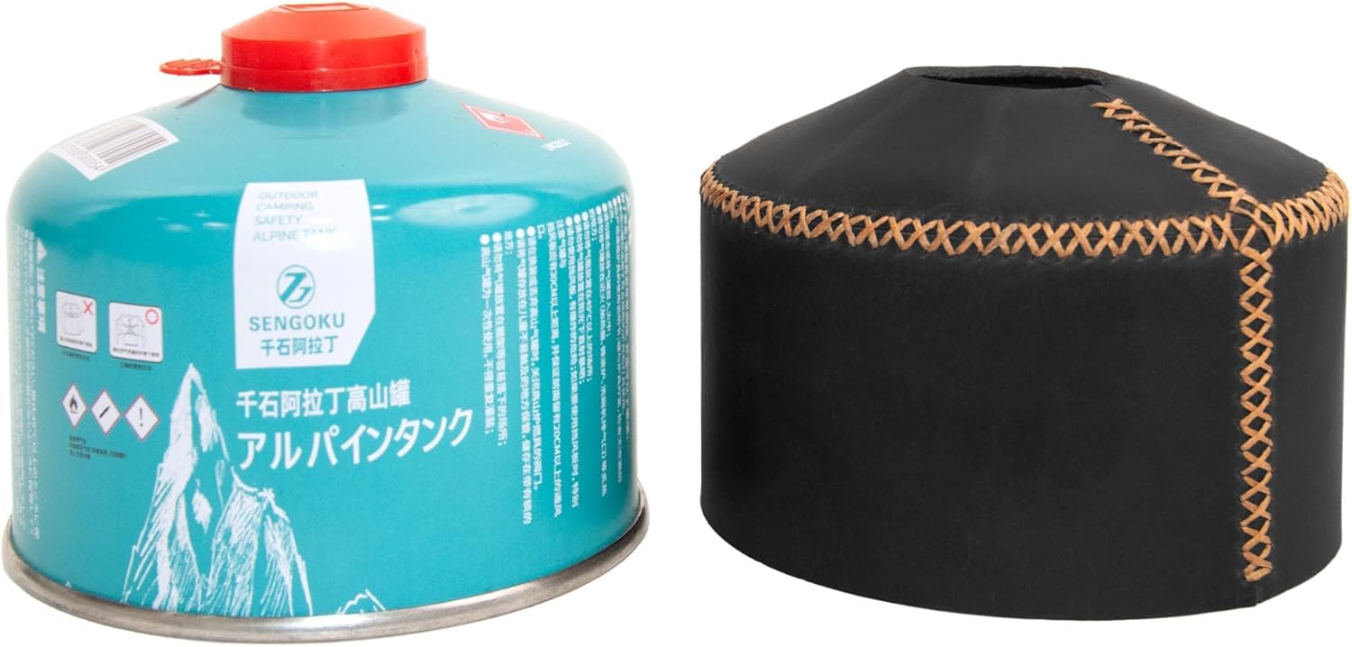 Personalized Camping Gas Cover, Genuine Leather Fuel Canister Protector, Camping Stove Gas Cover, Gas Canister Cover,Bushcraft Stove Cover,Leather Cover - Image 5