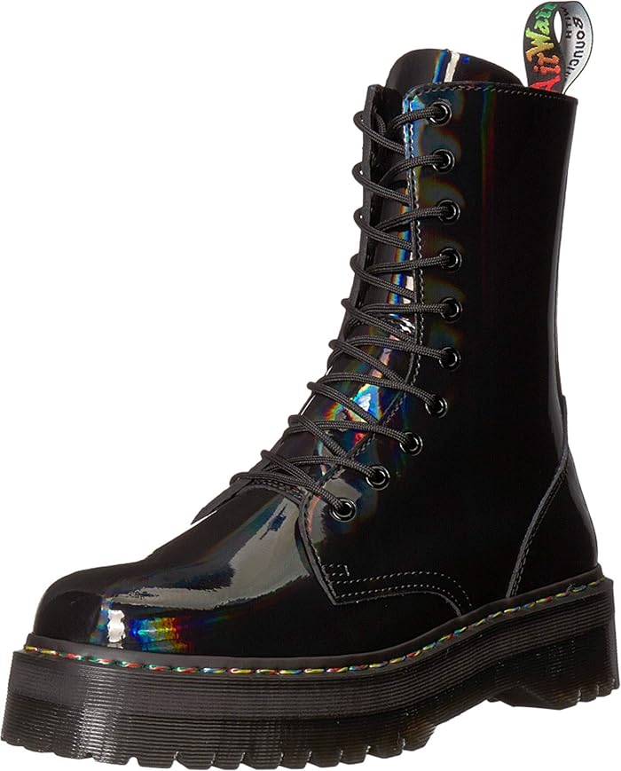 quad rainbow dr martens