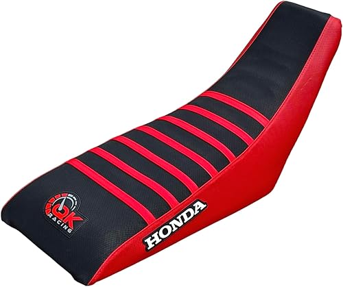 Funda de asiento compatible con Honda 1999-2007 TRX400EX TRX 400EX TRX 400 EX Quad (rojo/negro)