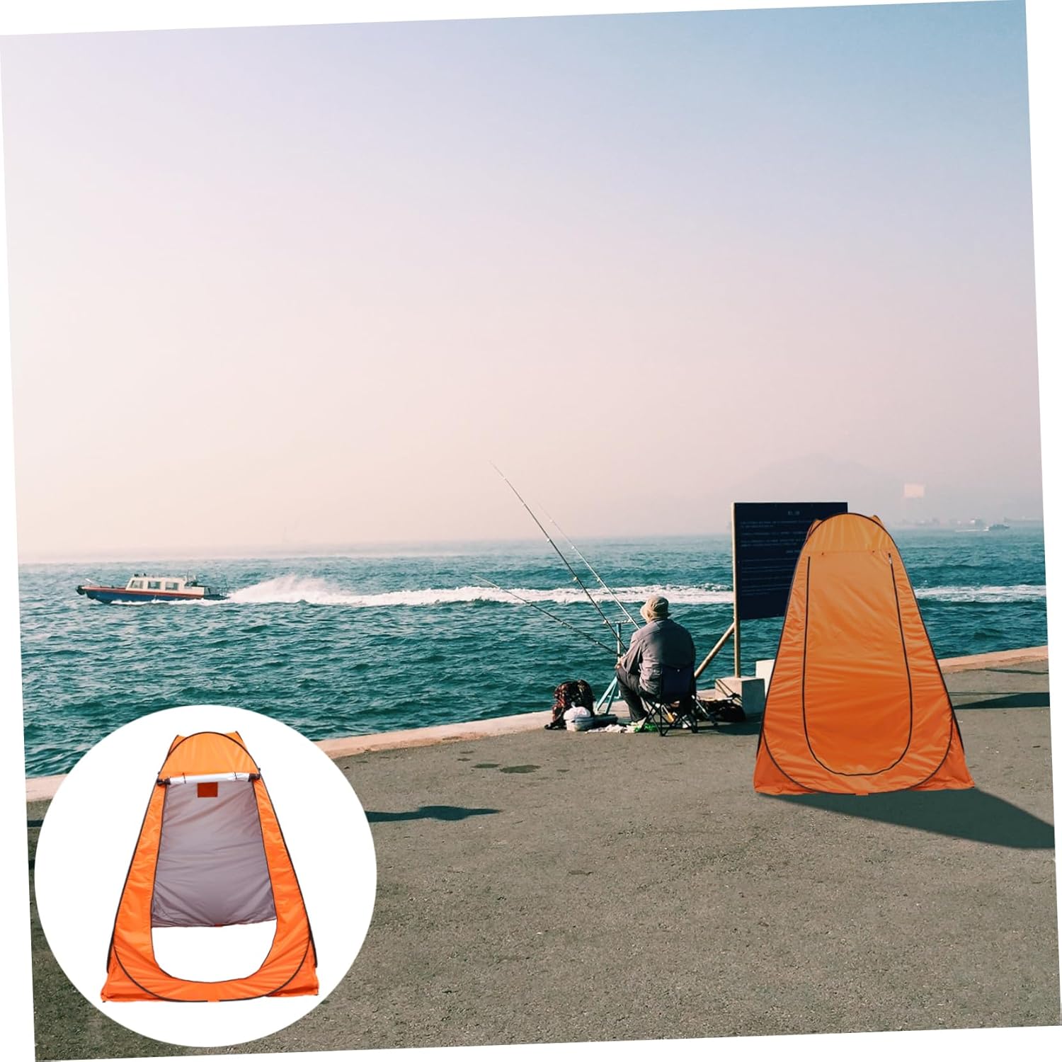 Kisangel Outdoor Automatic Shower Tent Durable Privacy Changing Room for Camping Fishing and Travel and Windproof with Spacious Design