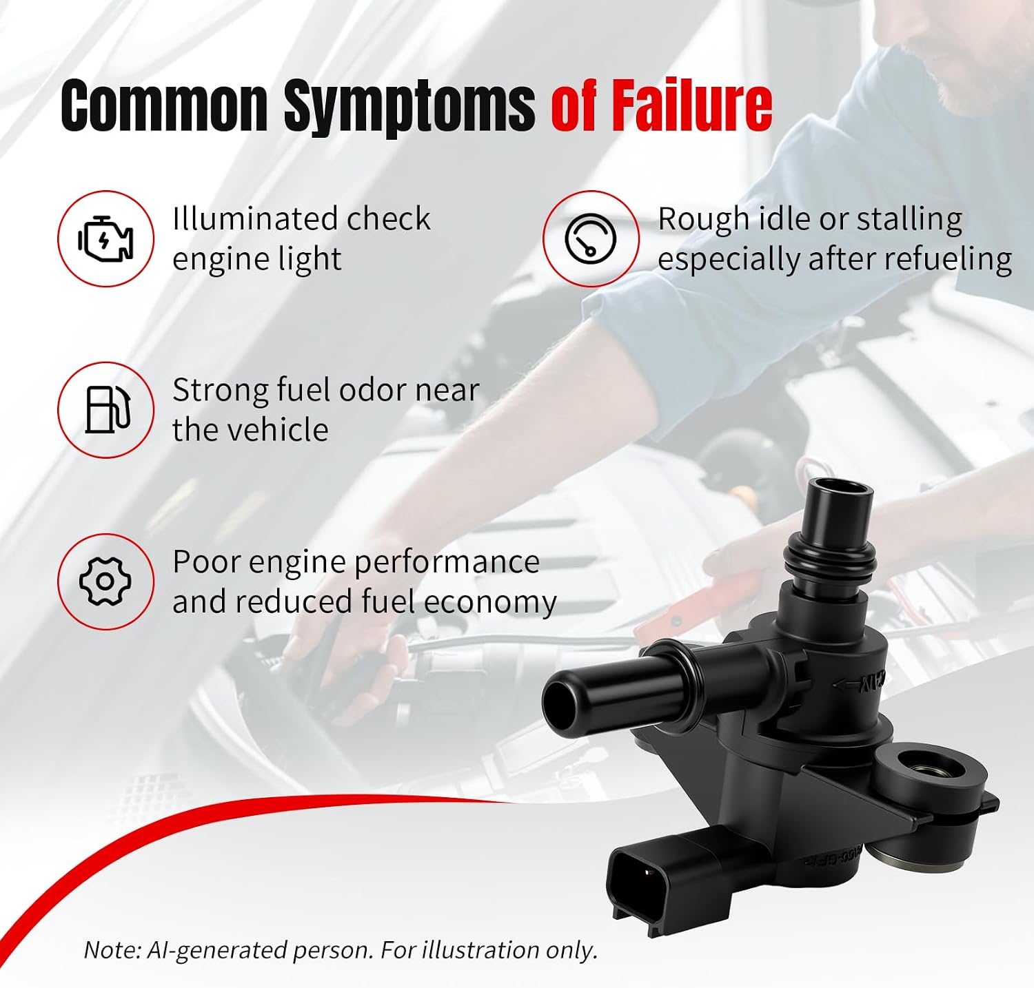 Vapor Canister Purge Valve EVAP 911-222 fit for Ford Edge Escape Explorer F150 F250 Fusion Mustang Taurus Flex Transit Lincoln MKX 2009 2010 2011 2012 2013 2014 2015 2016 2017 2018 2019 2020 2021