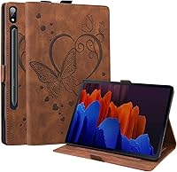 Vista 27 de Dteck Funda para tablet Galaxy Tab S8 Plus 2022/S7 FE 2021/S7 Plus 2020 de 12.4 pulgadas, piel sintética, con soporte para S Pen para Samsung Galaxy