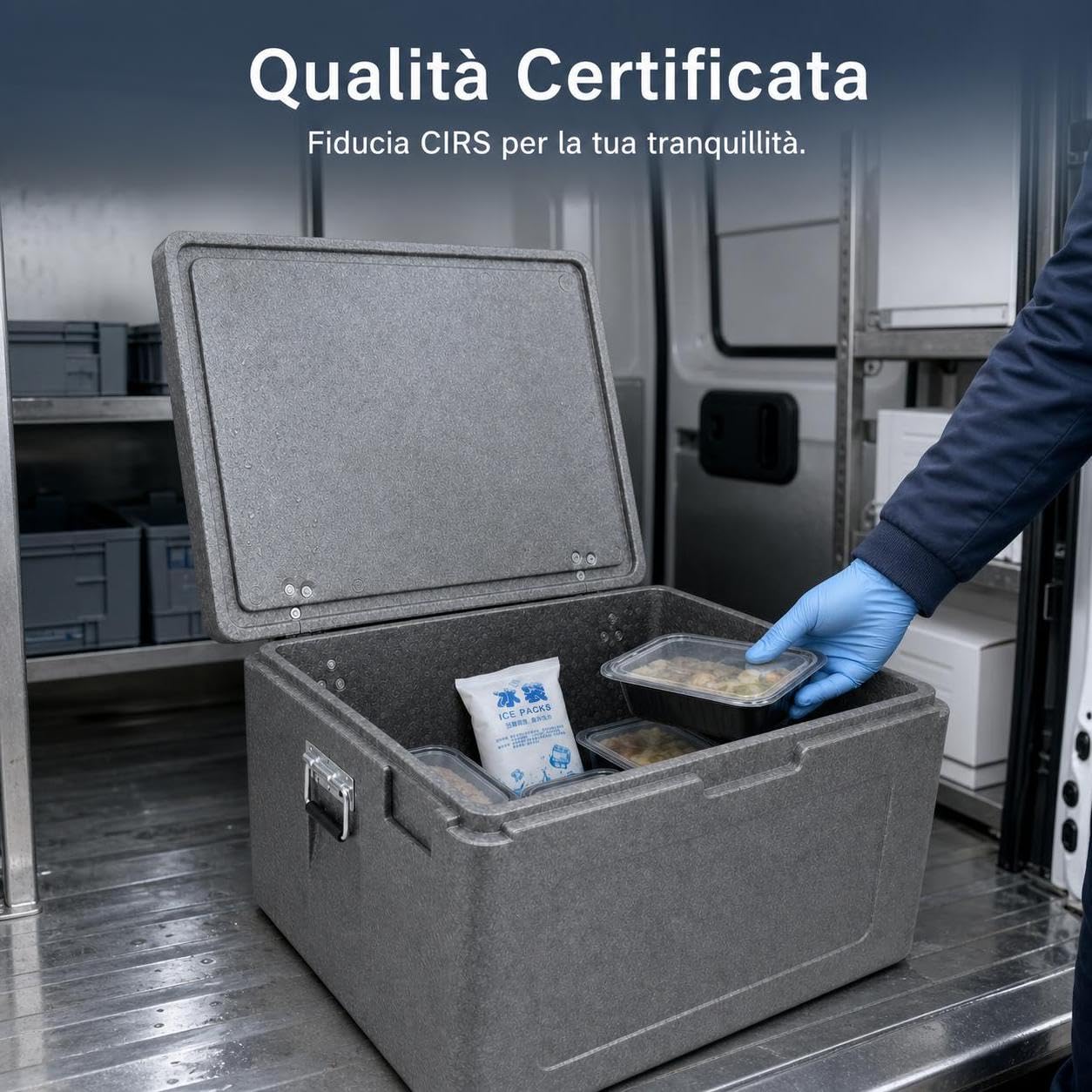 Contenitore Professionale per Alimenti Caldi, Box Isotermico Riutilizzabile, per consegne