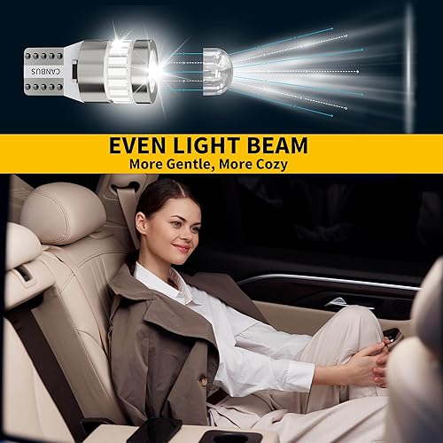 Miniatura 107 de Yorkim Bombilla LED 7440, luces rojas brillantes, bombillas LED T20, 7443 LED, 7441 LED, W21W LED, 7444 bombillas, para luz de marcha atrás/de Rojo