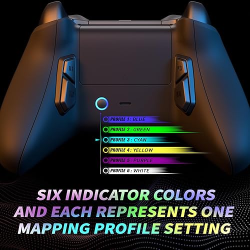 Miniatura 6 de eXtremeRate Victor S Remap Kit for Xbox One SX Controller, 6 Profiles & Black Redesigned Back Shell & Side Rails & 4 Back Buttons for Xbox One SX