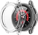 CASENED Tempered Glass Protective Case for Apple Watch Series 10 (2024) 46mm – Ultra-Thin, Scratch-Resistant (Transparent, Galaxy Watch 5 Pro [45mm]) gallery image