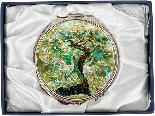 Miniatura 44 de February Mountain Espejo Compacto de Nácar – Doble Magnificación Regalo para Mujeres, Mamá, Hermana – Idea de Cumpleaños o Navidad (1, Heritage