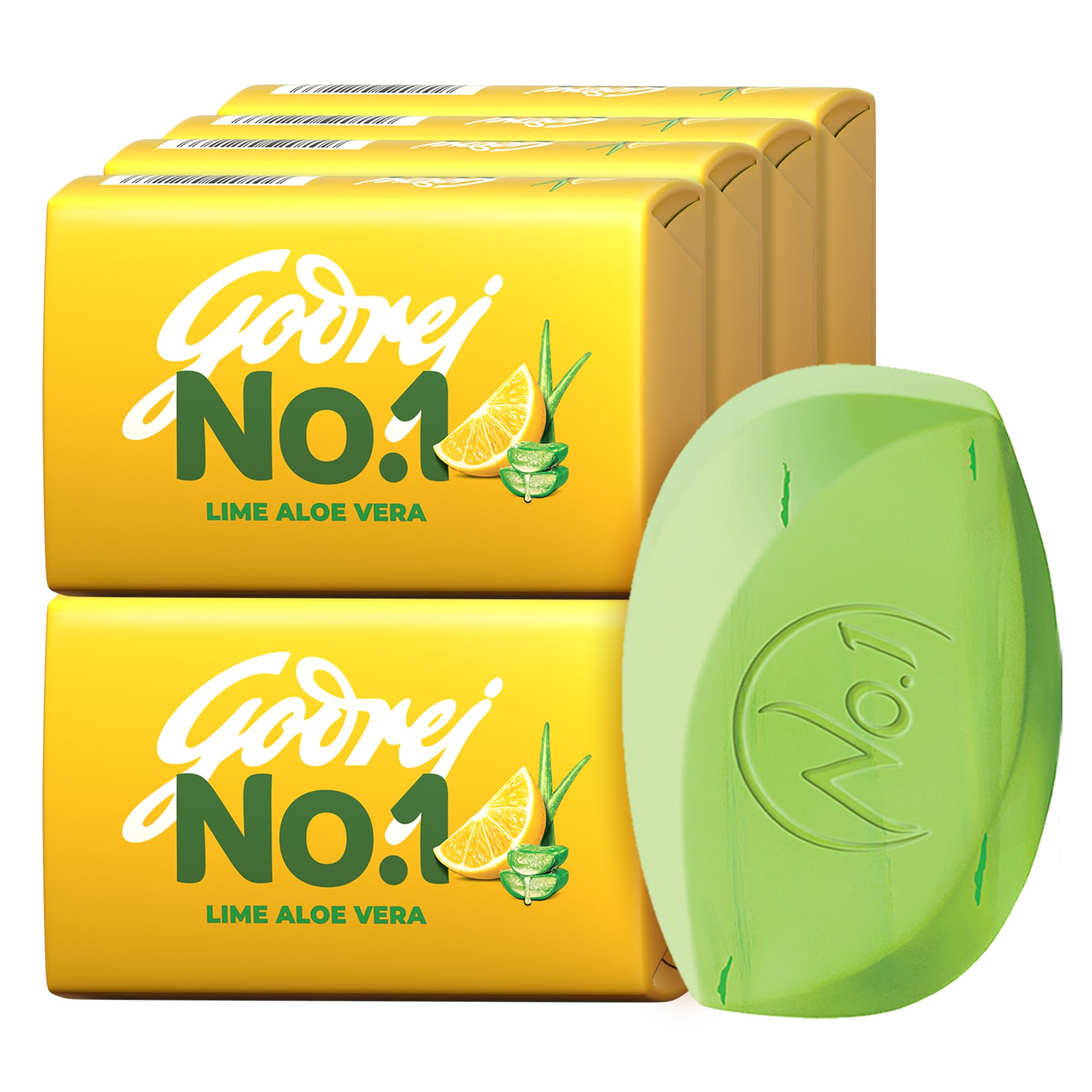 Godrej No.1 Lime & Aloe Vera (150g), Pack of 9 - High TFM (Grade 1 Soap), Long-Lasting Fragrance-image-4