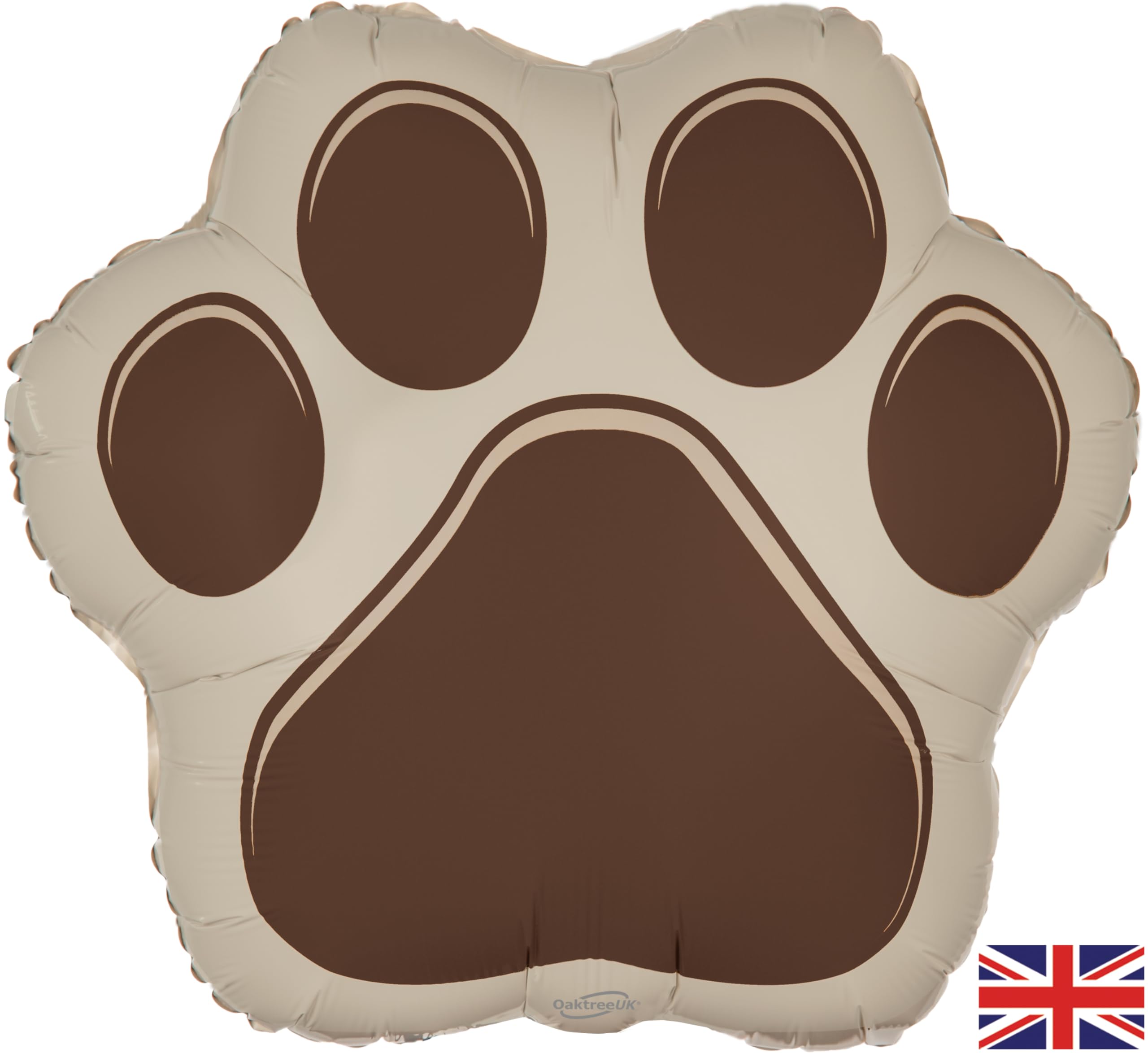 Oaktree Shape 20" Brown Large Paw Print Packaged