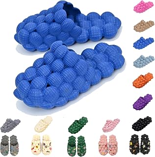 Bubble Slippers for Women Men, Funny Massage Golf Ball Slides, Cloud Cushion Thick Sole Spa, Non-slip Stress Relief Reflexology Sandals, Shower Bedroom