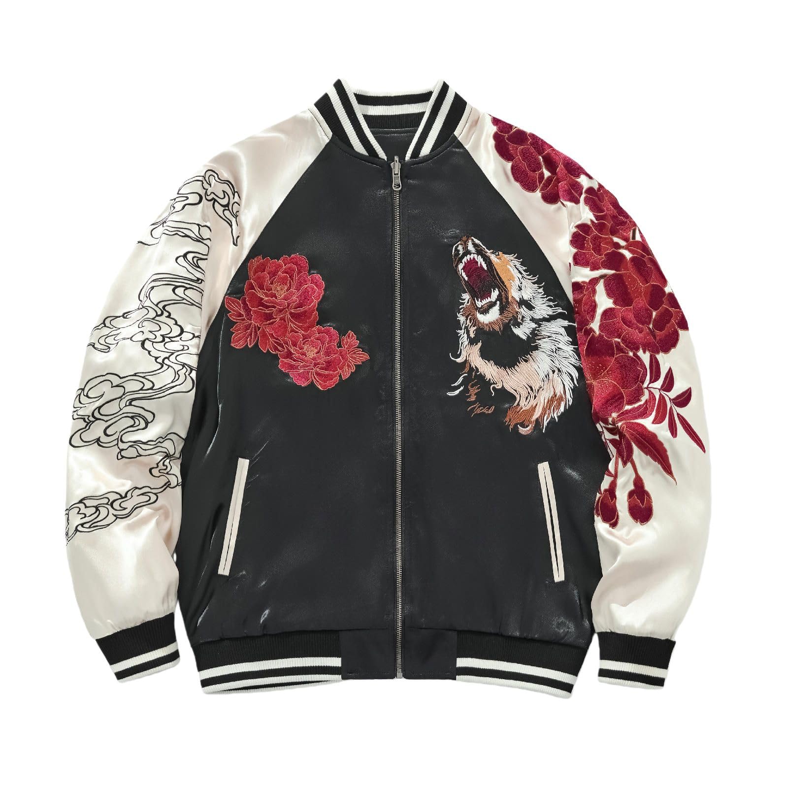 Chaqueta de béisbol bordada estilo callejero chino para hombre con aspecto casual de moda