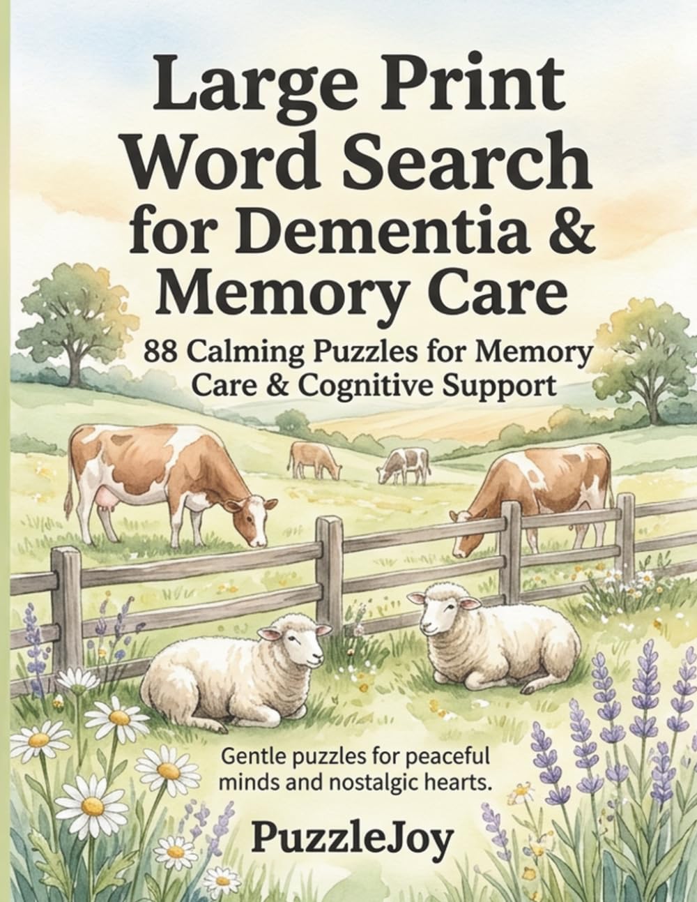 Large Print Word Search for Dementia & Memory Care: 88 Calming Puzzles for Memory Care & Cognitive Support