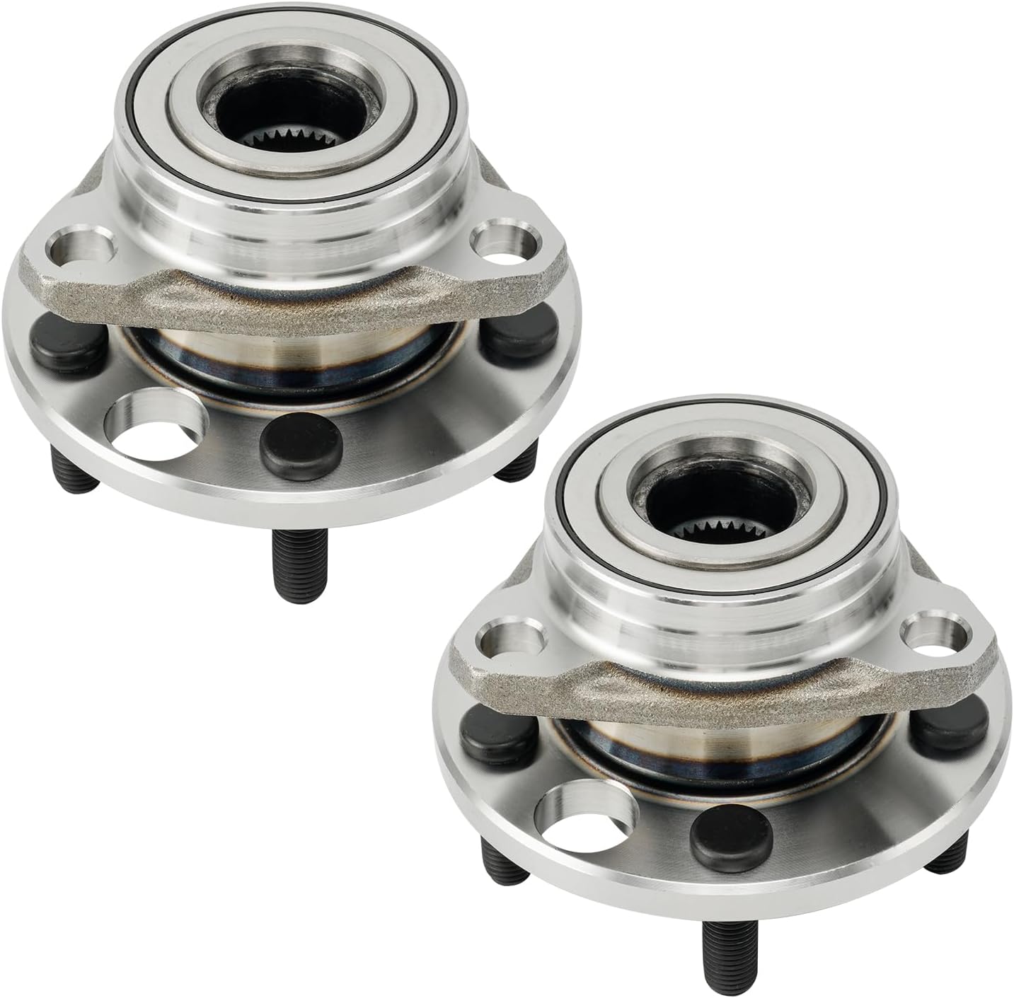 KAX 513017K 2PCS Front Wheel Hub Bearing Compatible with Pontiac Grand Am 1985-1998,5 Lugs Wheel Bearing and Hub Assembly