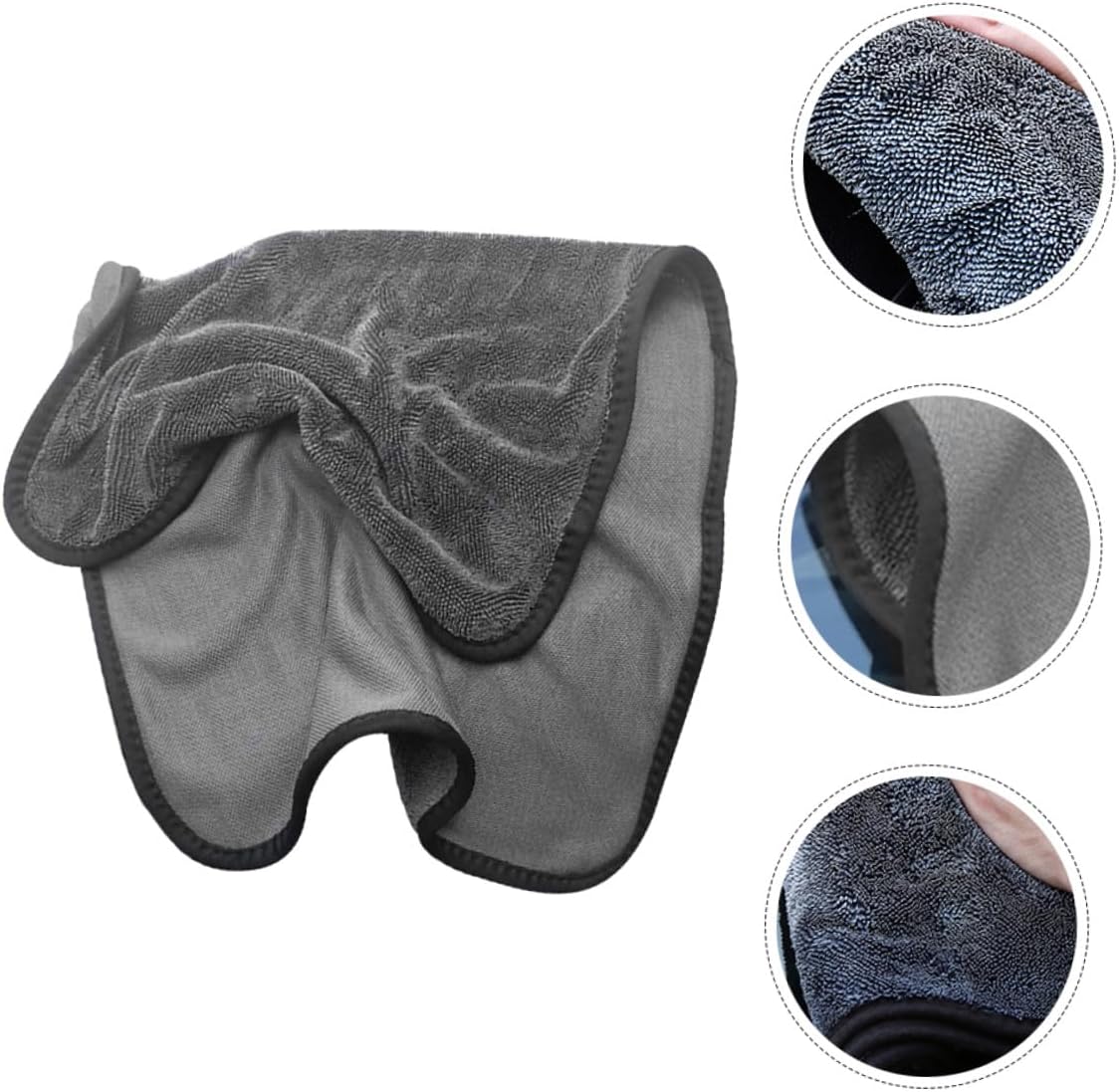 Super Absorbent Car Washing Towel 30x40cm Microfiber Cleaning Cloth for Auto Exterior Drying and Streak-Free Car Care