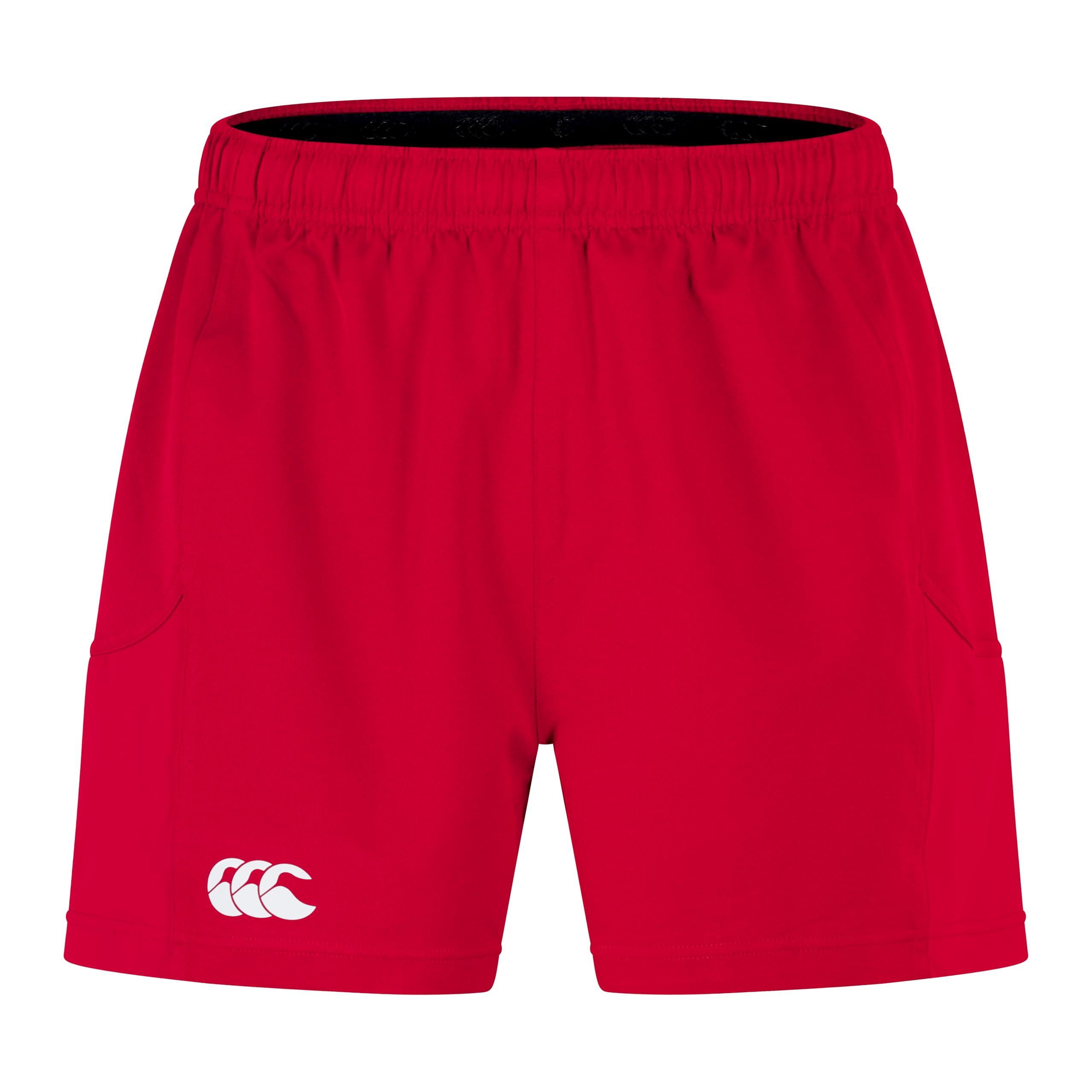 Canterbury Men's Advantage Rugby Shorts 2.0 | Elasticated Waist | CCC Logo Gym Shorts, Flag Red, 3XL