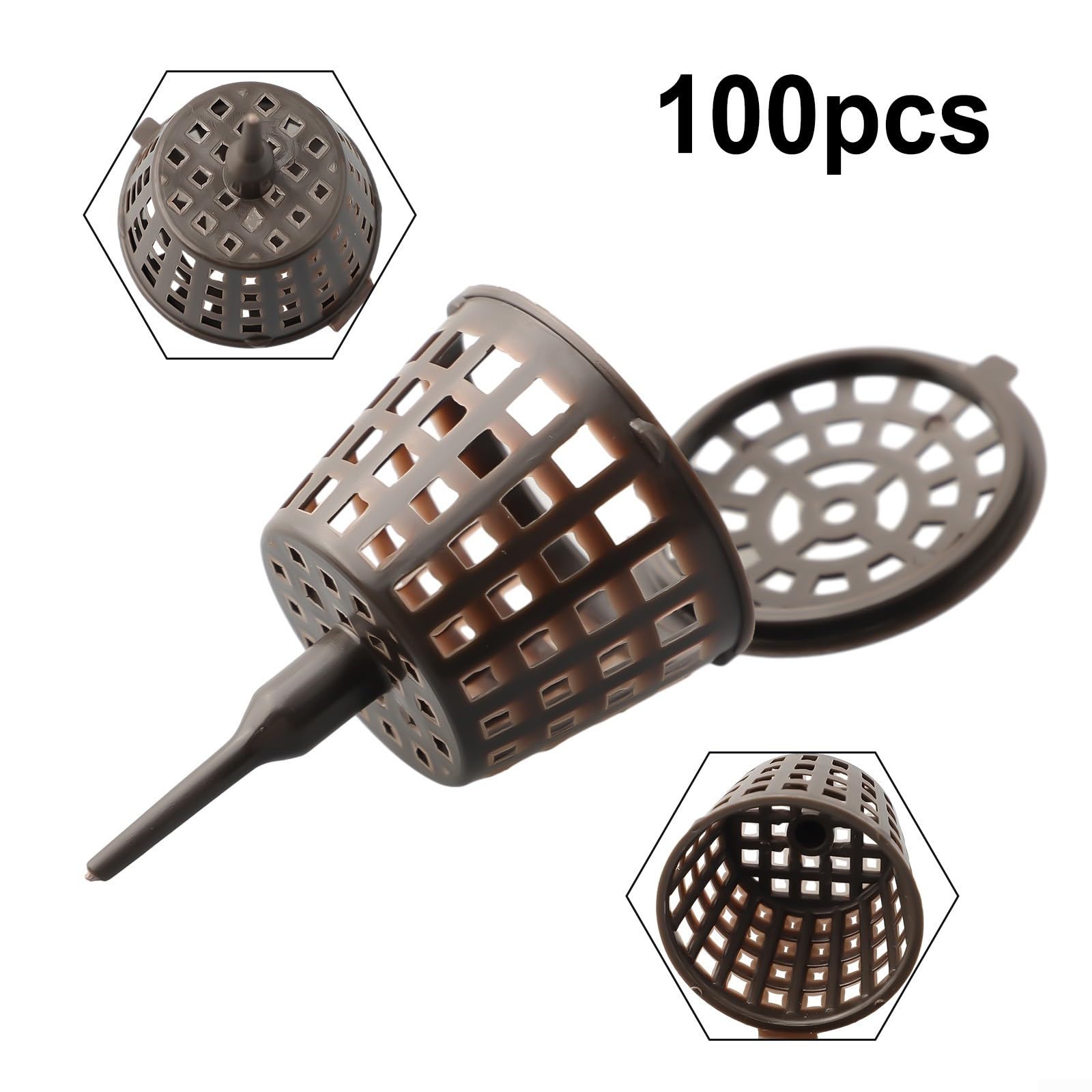 Lot de 100 paniers d'engrais pour bonsaï réutilisables taille L