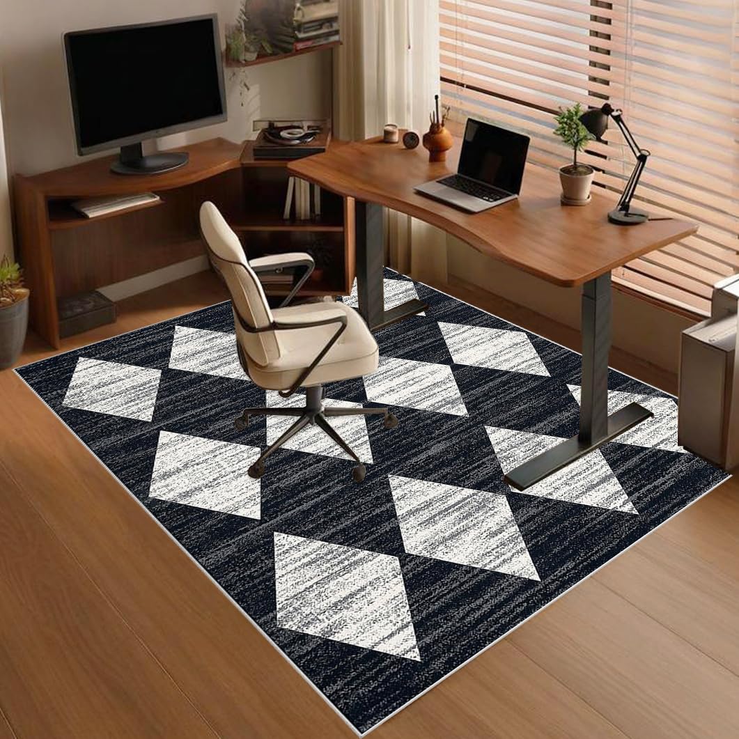Heavy Duty Office Gaming Chair Mat for Carpet, Floor Protector for Rolling Chair, Non-slip Carpet Chair Mats, Desk Chair Mat, Computer Gaming Chair Mat for Hardwood Floors Tile Laminat 200 x 250 cm