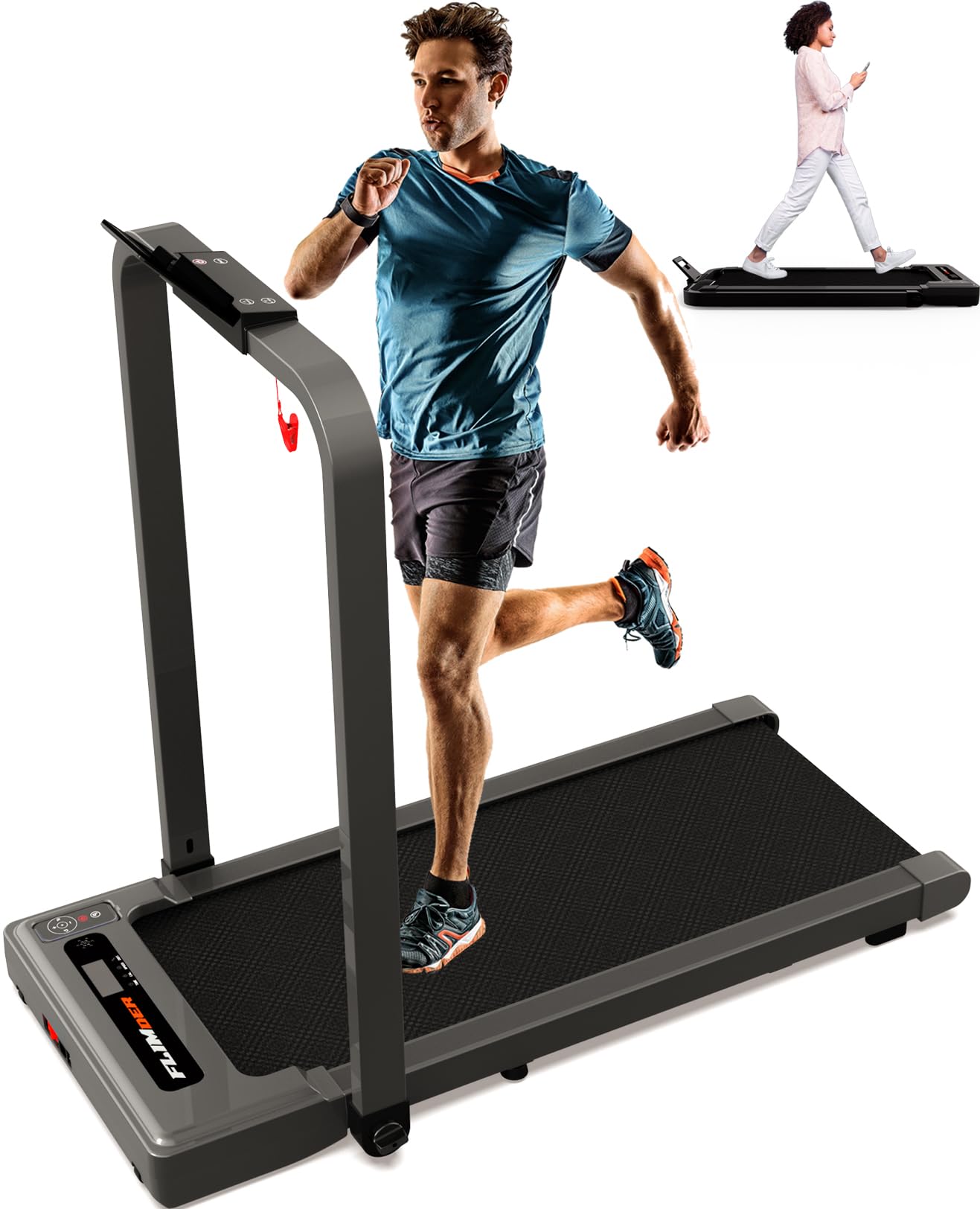 Walking Pad Treadmill, Under Desk Treadmill for Home/Office, Portable Walking Electric Treadmill with Remote Control