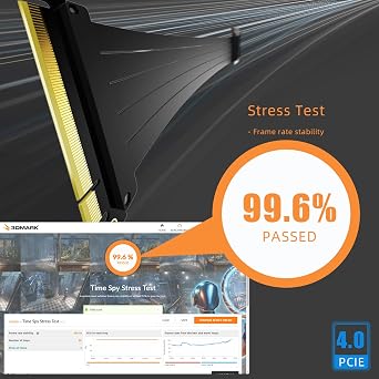 GLOTRENDS 100mm PCIe 4.0 X16 Riser Cable for PCIe 4.0/3.0 GPUs, Such as GeForce RTX 40/30 Series and AMD Radeon RX7000/RX6000 Series, etc