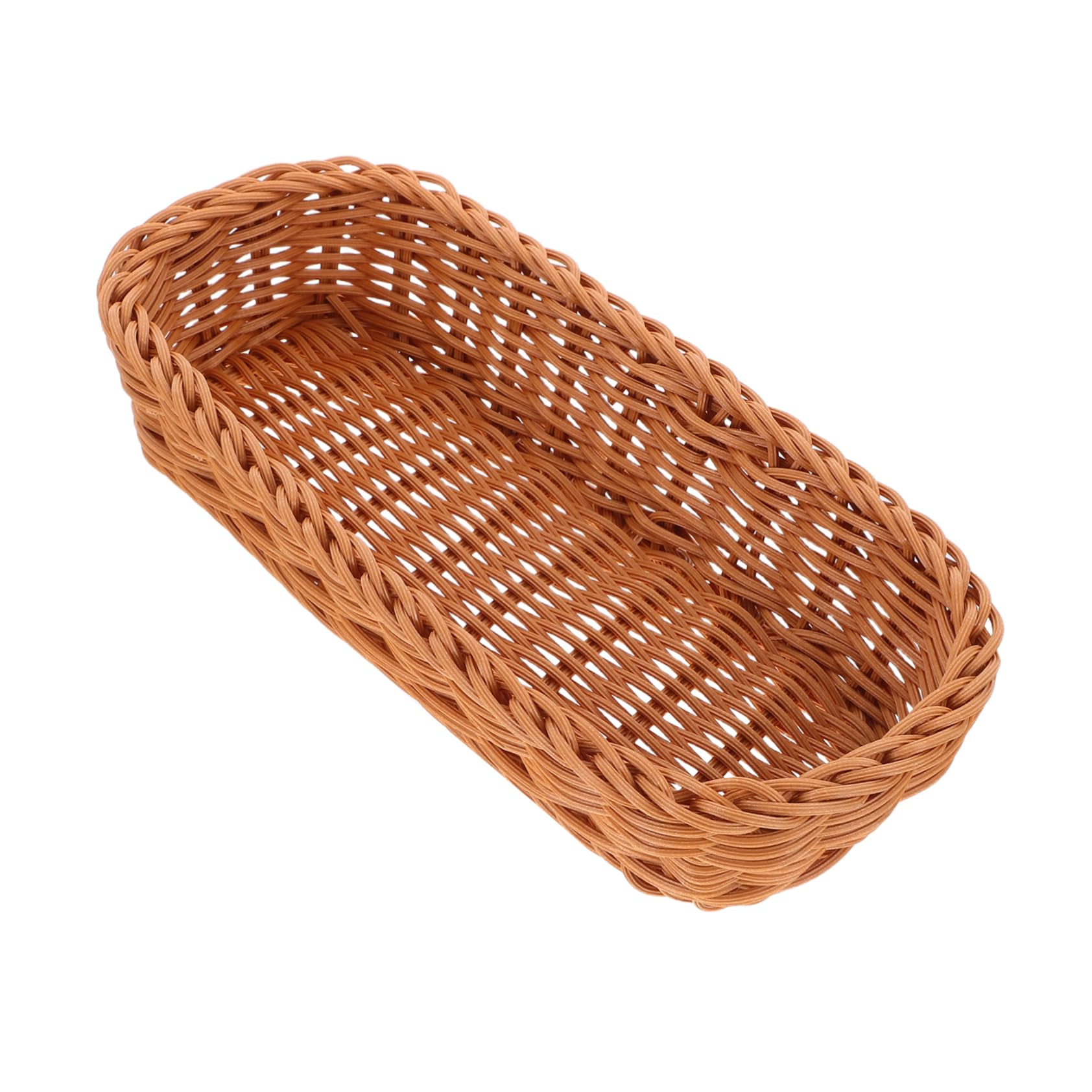 SOLUSTRE Cesta para Cubiertos Tejida Porta Utensilios PP Reutilizable Fácil de Limpiar Organizador de Cocina