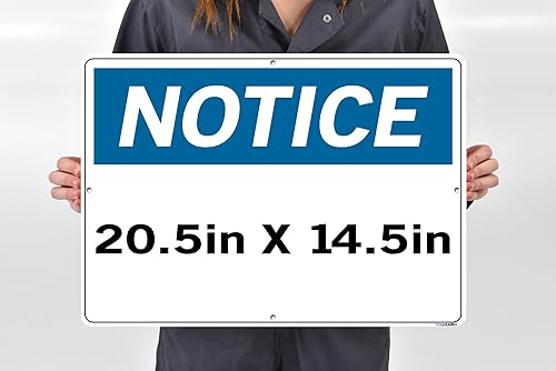 Miniatura 3 de VESTIL español aviso señal si-n-43-e-ac-130-s de aluminio compuesto 0,13tamaño total 20.5" de ancho x 14.5" de alto ningún alimento o bebida en esta