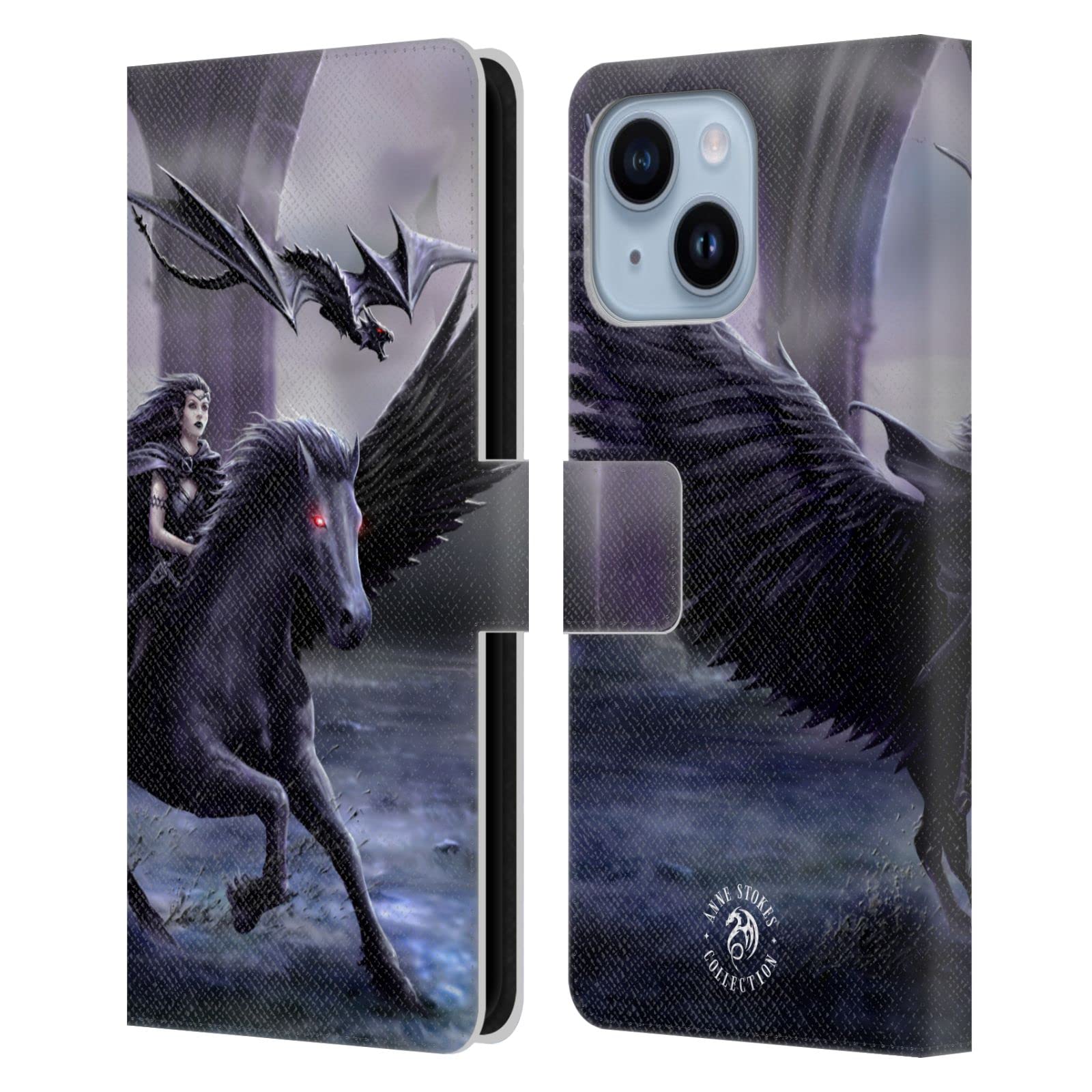 Étui portefeuille en cuir Anne Stokes pour iPhone 14 Plus - 7