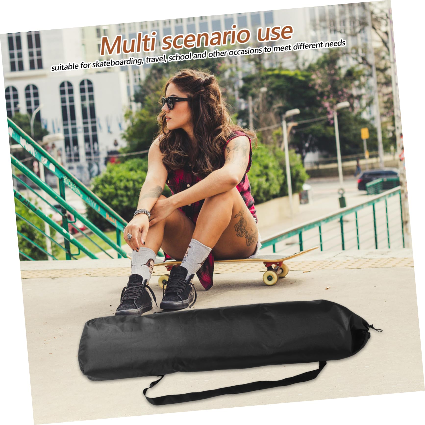 À Skateboard Tissu Oxford Imperméable Grand De Transport pour Activités De Plein Air Et Rangement De Skateboard