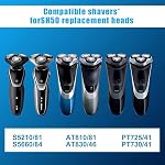 6 Pack SH50 Replacement Heads Double Blades Compatible with Philips Norelco 5000 Replacement Electric Shaving Head Razor Blades