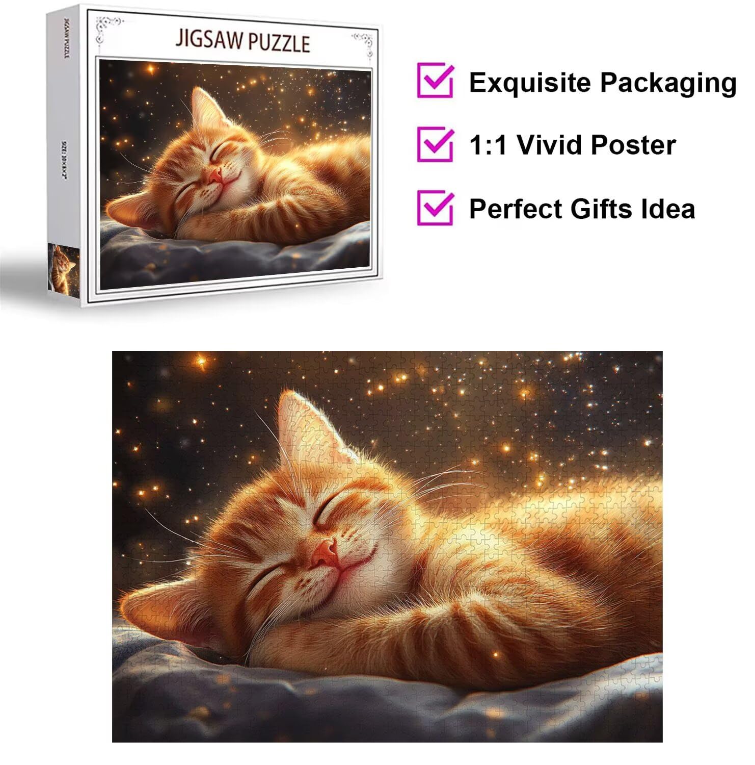 Puzzle 5000 Pezzi gatto Puzzle Adulti, Gioco Educativo, n-510