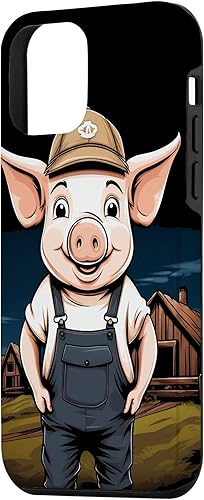 Miniatura 2 de iPhone 12 mini Farm Pig Funny Farm Animal Costume Agriculture Case