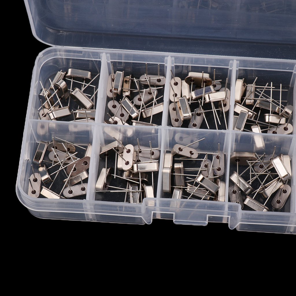 5 lots de 100 résonateurs oscillateurs à quartz en aluminium