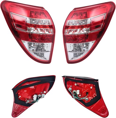 Miniatura 10 de LYNICESHOP Luces traseras traseras de freno para Toyota Rav4 2009-2012, lámpara de freno halógena montada en un cuarto exterior de 2009 a 2012, luz