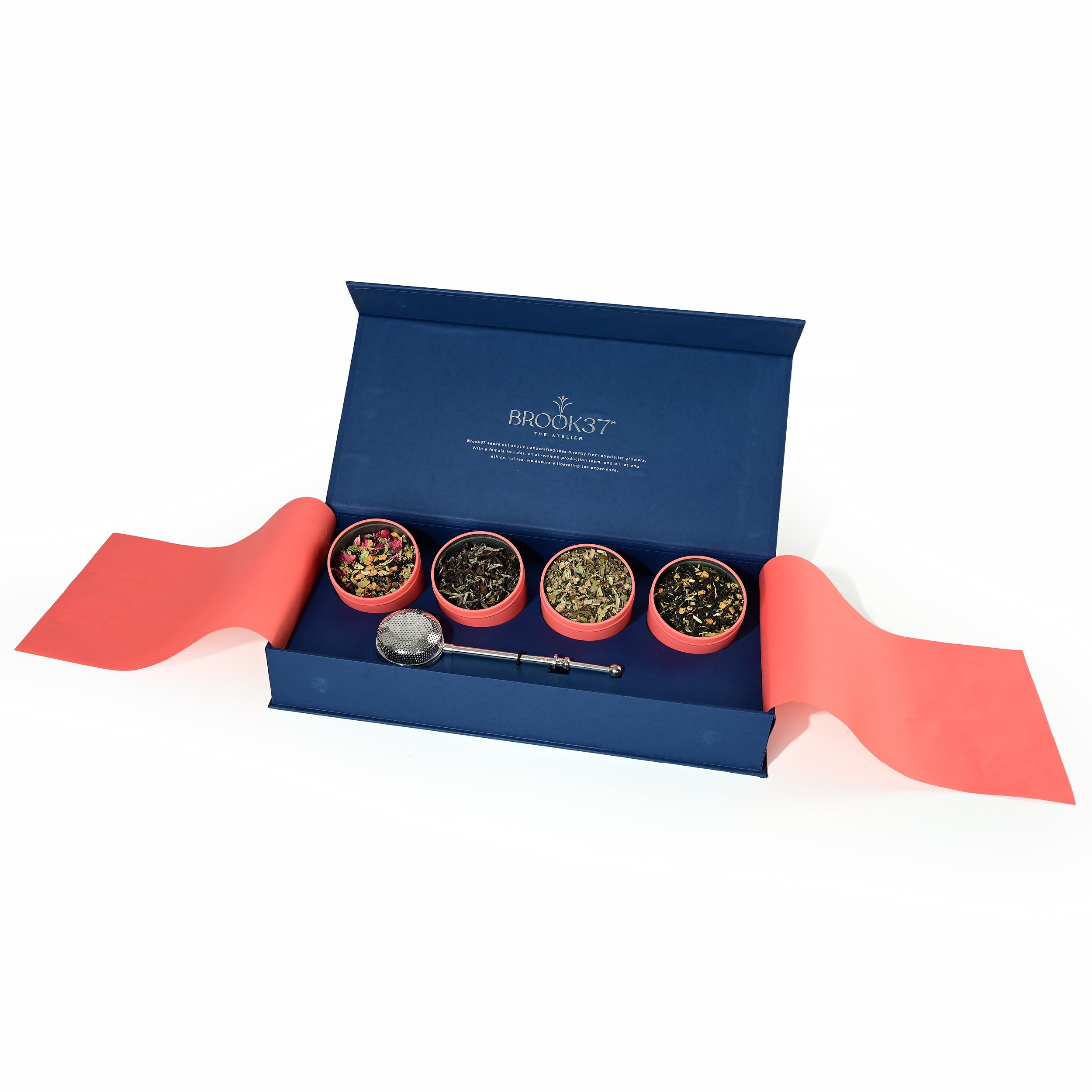 Amazon.com : Brook37 Epicurean Tea Gift Box - 4-Pc Assorted Loose