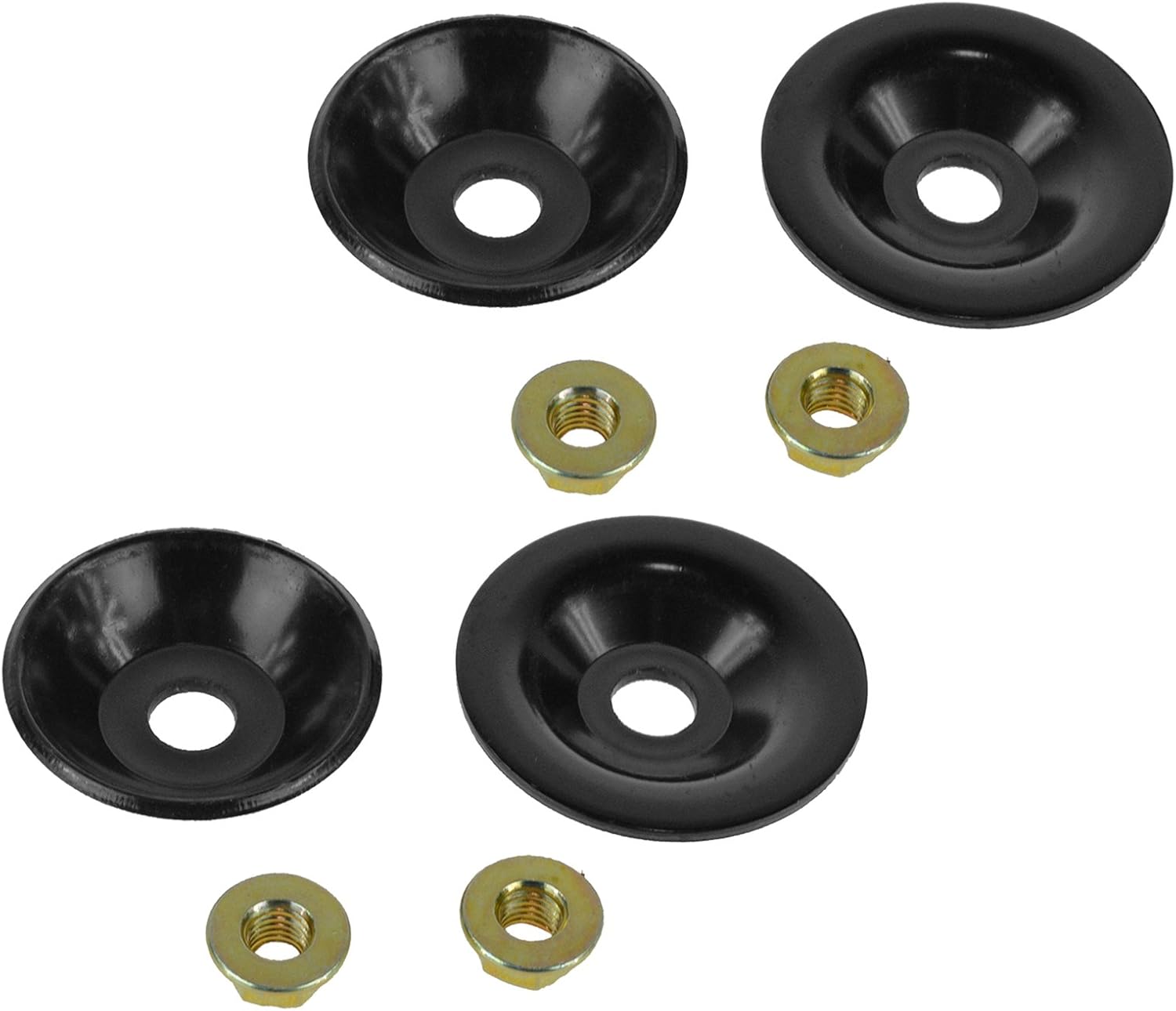 TRQ Rear Upper Strut Mount LH Driver RH Passenger Side Pair for Bonneville Lesabre