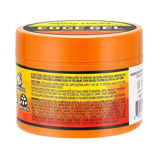 Miniatura 3 de AllDay Locks Gel para las puntas (5 oz)  Agarre extremo, gel control de bordes hidratante y suavizante  Eucalipto, romero, aceite de oliva  Sin