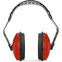 JORESTECH سلامة الأذنين السمع الأحمر وقمع صوت الأذن قابل للتعديل غطاء الرأس حماية خفيفة الوزن لنوم البناء دراسة NRR 23dB EM-503