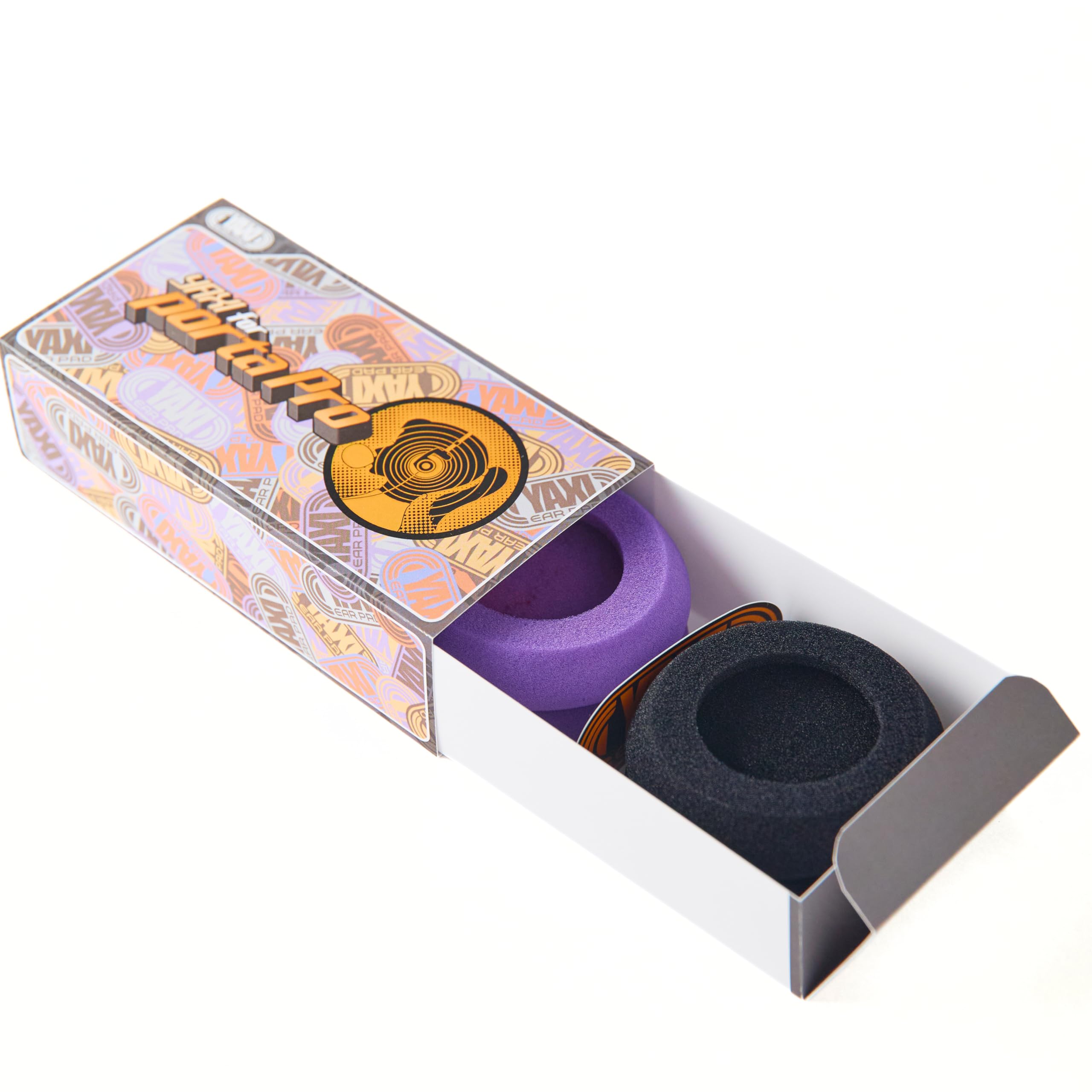 EARPADS for Koss PORTAPRO 2Pairs (Purple+Black)